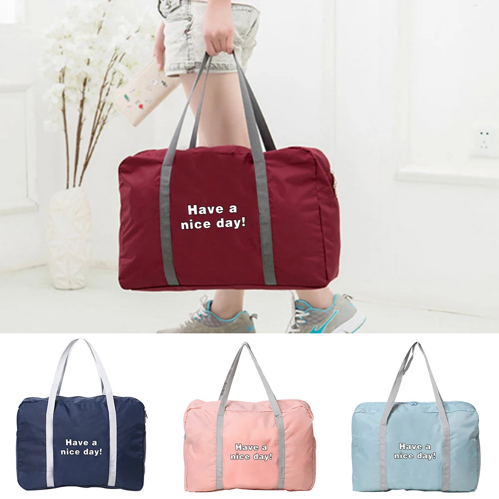 Food Print Carry on Bags Outdoor Camping Organizer Handbag