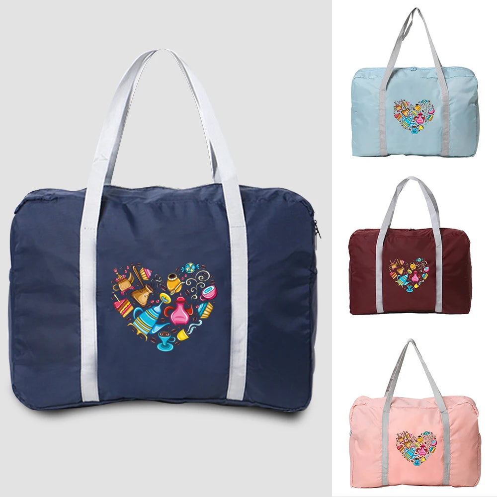 Women's Travel Organizer Bag Food Series Print Tote Bag