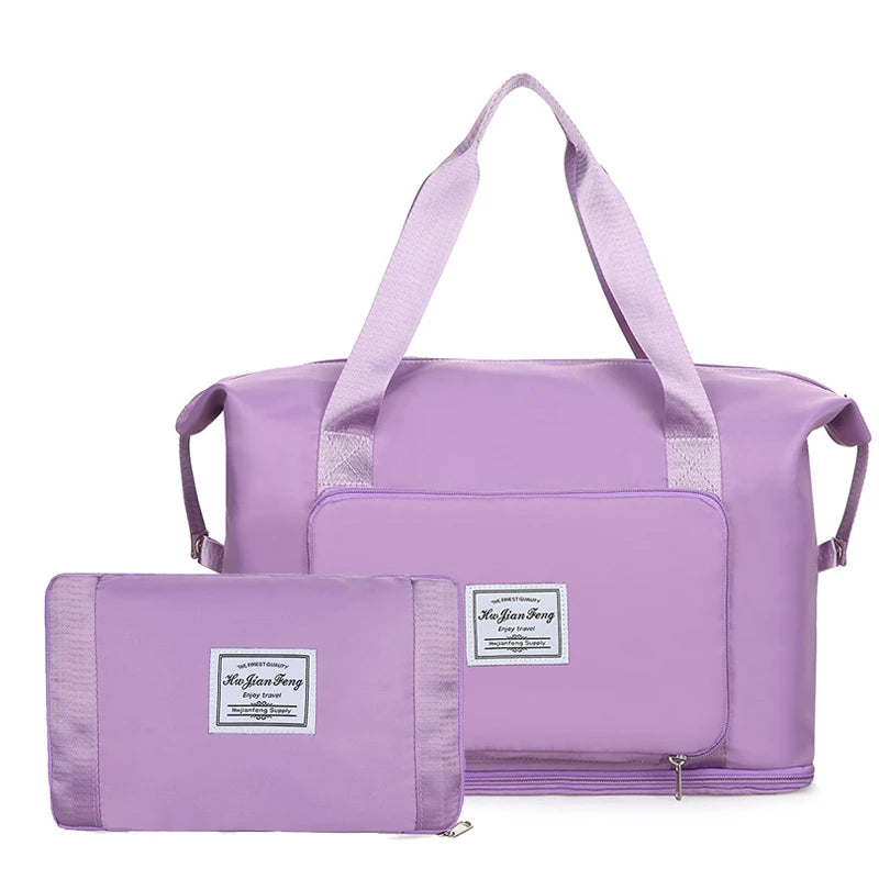 Large Waterproof Nylon Sports Travel Bag Men Women Tote Purse