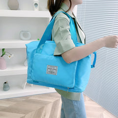 Large Waterproof Nylon Sports Travel Bag Men Women Tote Purse