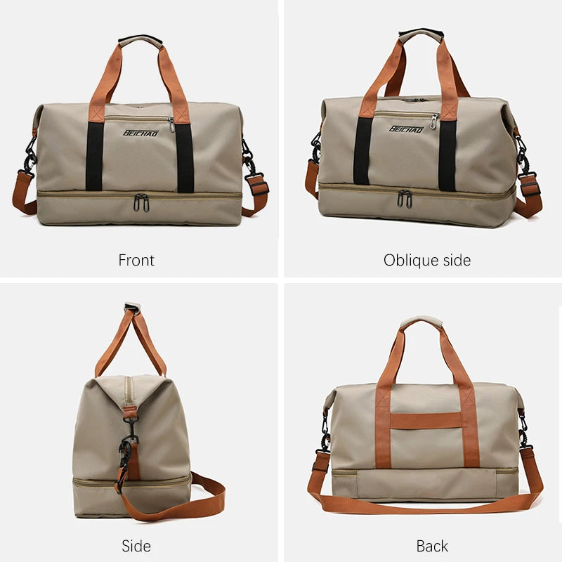 Large Capacity Waterproof Gym Bag for Women and Men