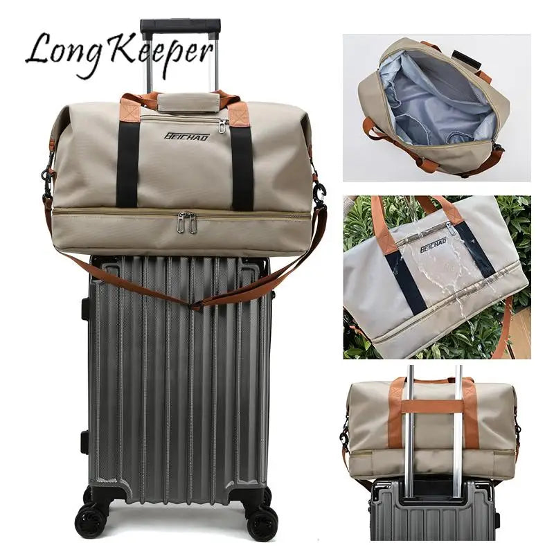 Large Capacity Waterproof Gym Bag for Women and Men