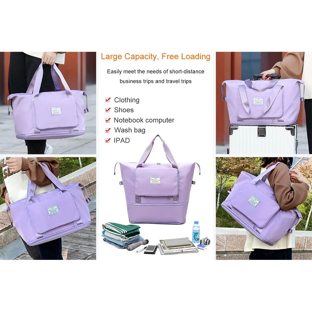 Travel Bags Luggage Tote Handbag Waterproof Gym Yoga Storage Bag