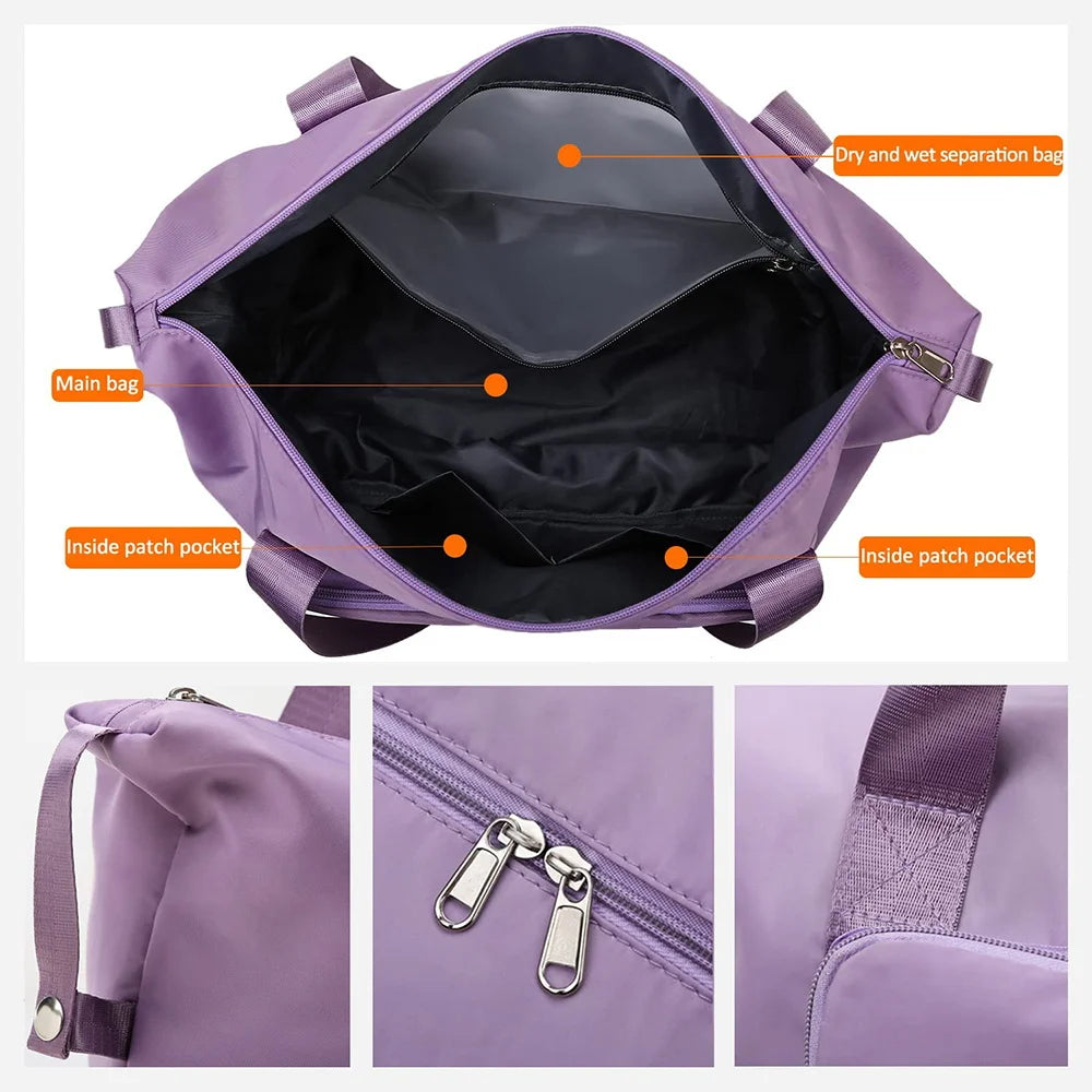 Travel Bags Luggage Tote Handbag Waterproof Gym Yoga Storage Bag