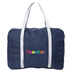 Teacher Series Print Travel Bags Nylon Unisex Large Capacity Handbag