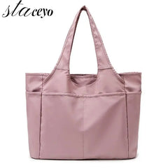 Waterproof Tote Bag Yoga Gym Storage Shoulder Bag Women Handbags