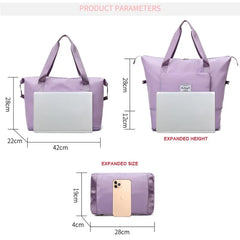 Waterproof Tote Travel Luggage Bag for Women Large Capacity Duffle Han