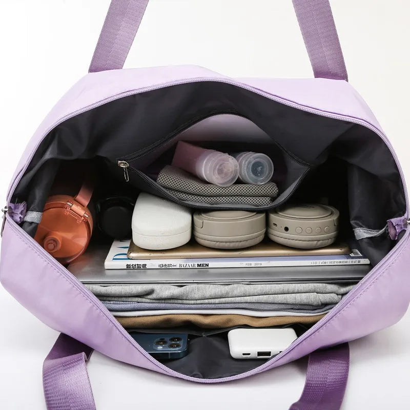 Waterproof Tote Travel Luggage Bag for Women Large Capacity Duffle Han