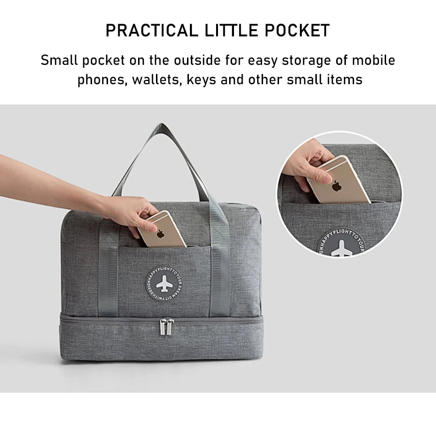 Waterproof Tote Travel Luggage Bags for Women Large Capacity Multifunctional