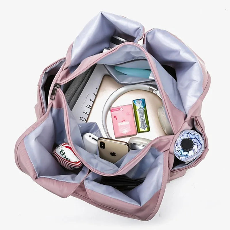 Women's Travel Shoulder Bag Large Capacity Wet and Dry Handbag