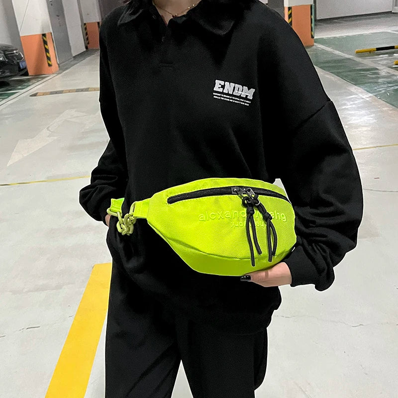 Women's Canvas Waist Bag Waterproof Fanny Pack
