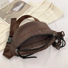 Women's Canvas Waist Bag Waterproof Fanny Pack