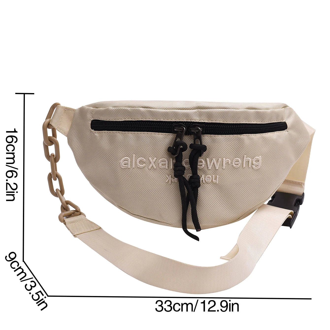 Women's Canvas Waist Bag Waterproof Fanny Pack