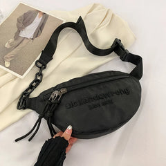 Women's Canvas Waist Bag Waterproof Fanny Pack