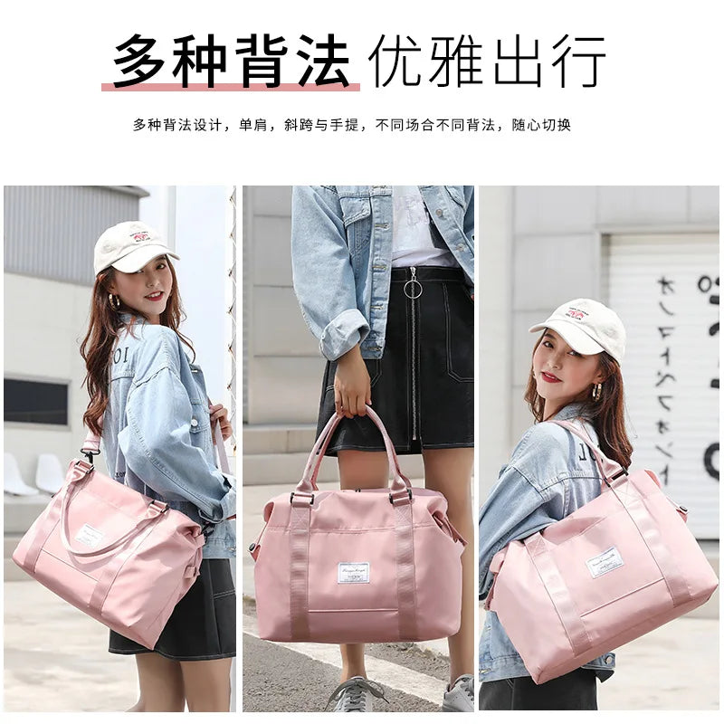Travel Duffel Bag, Sports Tote Gym Bag for Women