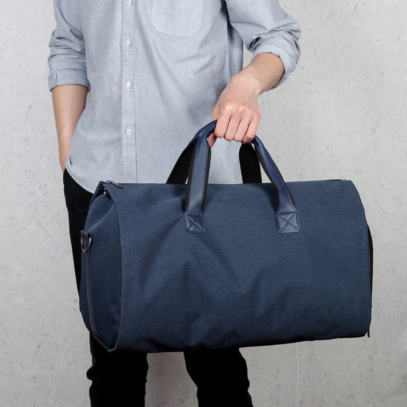 Waterproof Travel Duffel Bag with Shoe Compartment for Gym Sports