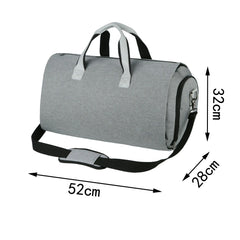 Waterproof Travel Duffel Bag with Shoe Compartment for Gym Sports