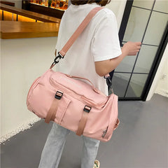 Women's Travel Duffel Bag, Sports Tote Gym Bag, Shoulder Weekender Overnight Bag