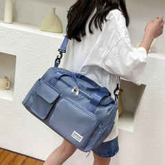 Waterproof Travel Duffle Bag with Wet and Dry Separation Compartments