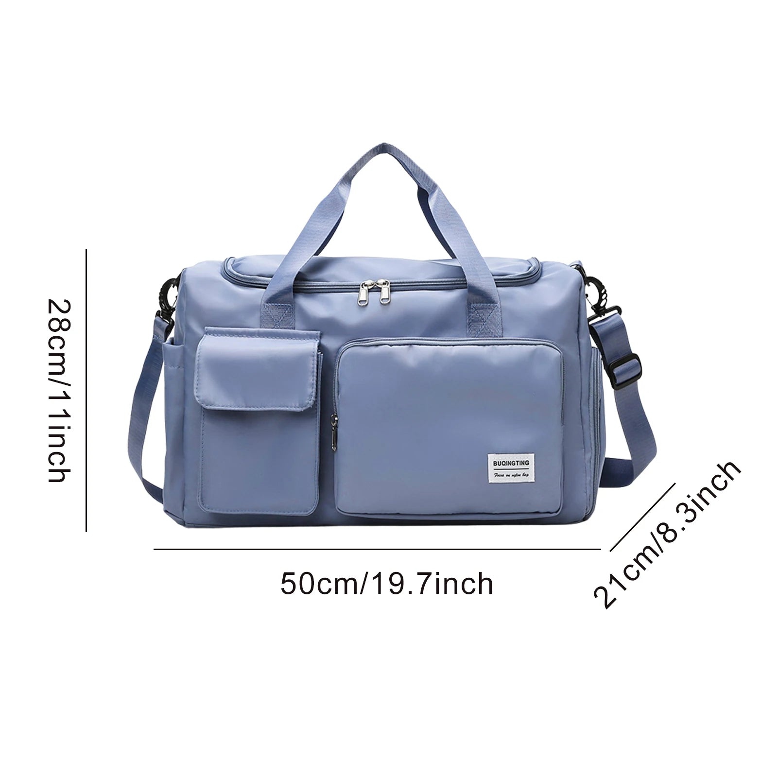 Waterproof Travel Duffle Bag with Wet and Dry Separation Compartments