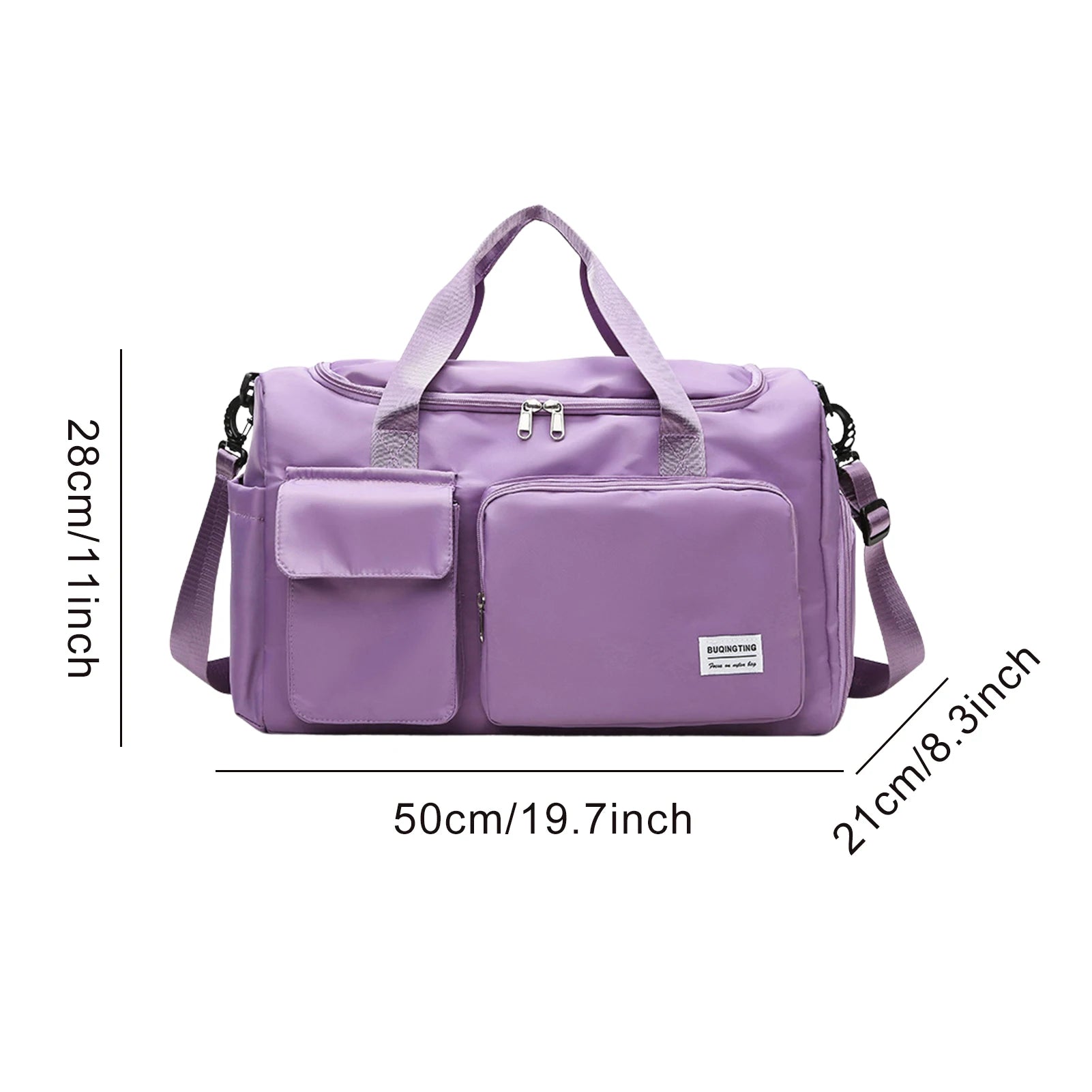 Waterproof Travel Duffle Bag with Wet and Dry Separation Compartments