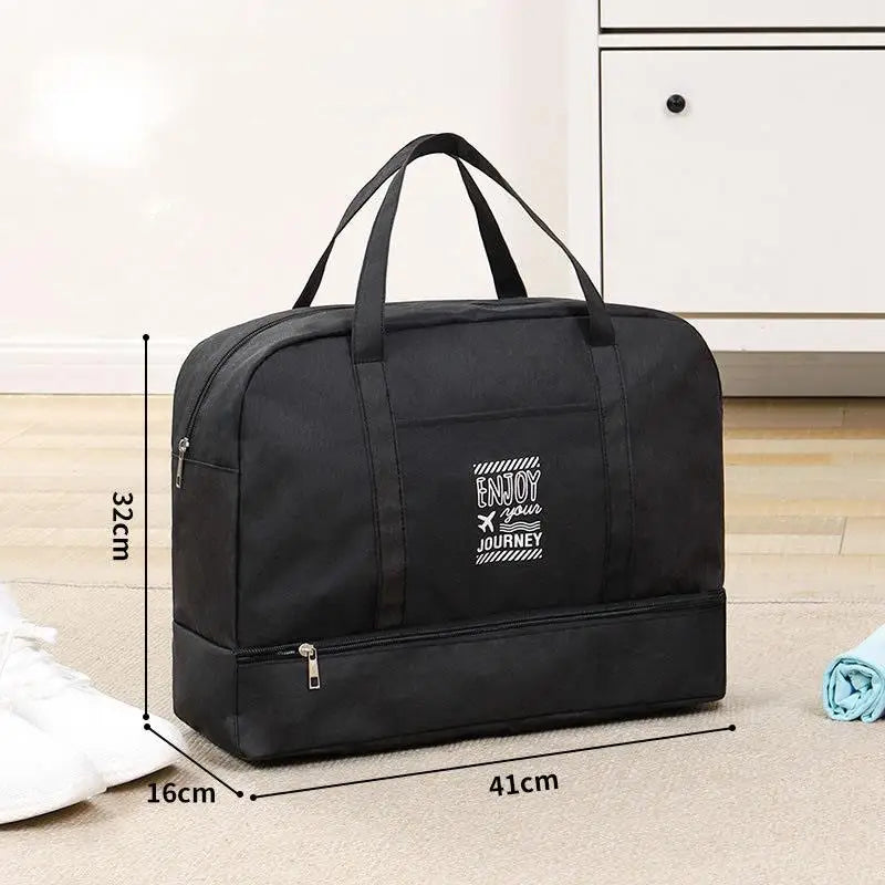 Multifunctional Women Travel Bag Large Capacity Waterproof Tote Handbag