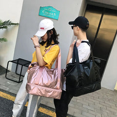 PINK Gym Bag Dry Wet Separation Yoga Bag Multifunction Handbags