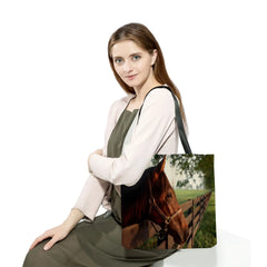 Foldable Horse Print Shopping Bag Eco Reusable Tote
