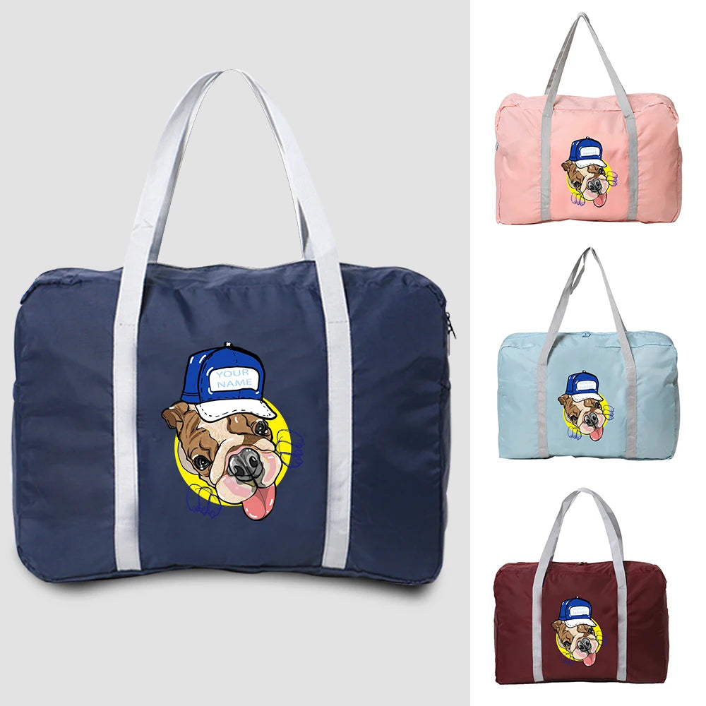 Travel Handbag Organizer Dog Print Toiletries Storage Bags Waterproof Pouch