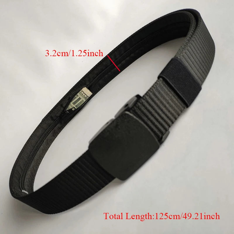 Anti Theft Waist Belt Hidden Cash DIY Strap Belt