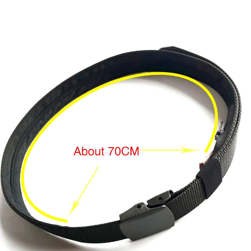 Anti Theft Waist Belt Hidden Cash Pouch Wallet DIY Strap Bag