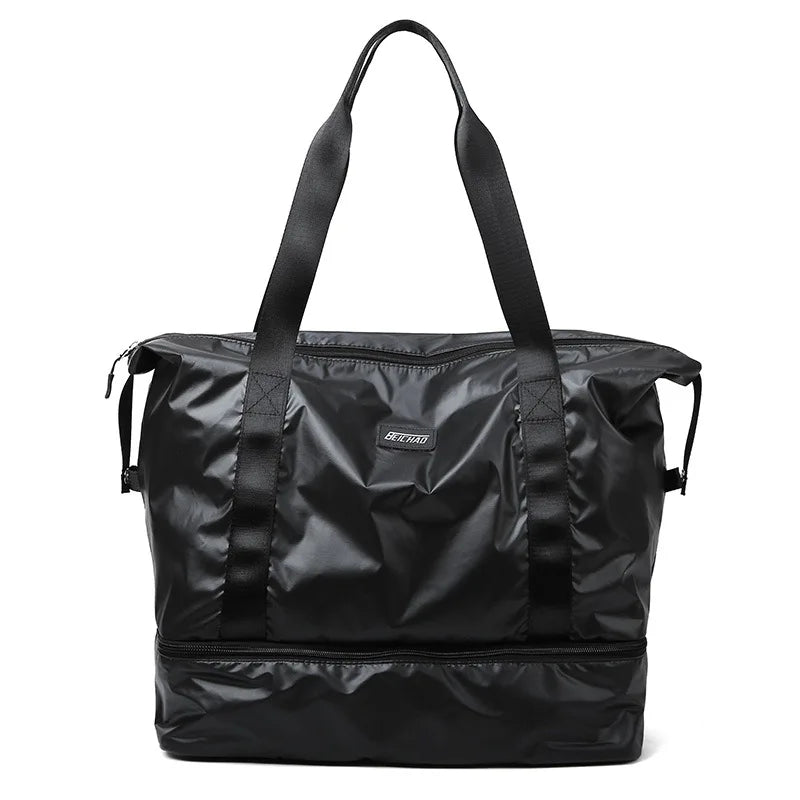 Nylon Gym Duffle Bag Wet Dry Separation Large Capacity Lightweight