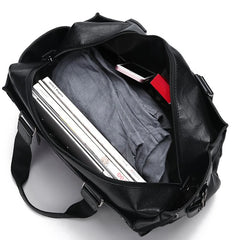 Men's PU Leather Travel Duffle Bag Business Trip Shoulder Bag