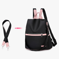 Travel Shoulder Bag Women Contr Knapsack Casual Multi-Function Anti-Th -1