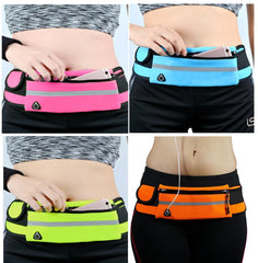 Travel Sports Pocket Mini Fanny Pack USB Waist Bag