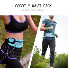 Sports Women's Waist Bag Mini Fanny Pack USB Pocket Waterproof Phone Belt Bags