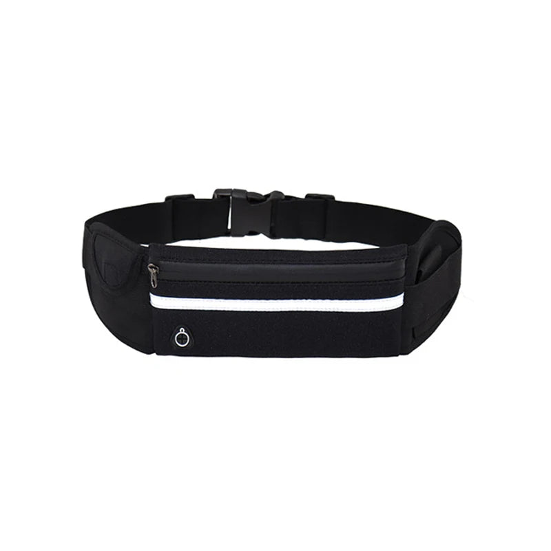 Sports Women's Waist Bag Mini Fanny Pack USB Pocket Waterproof Phone Belt Bags