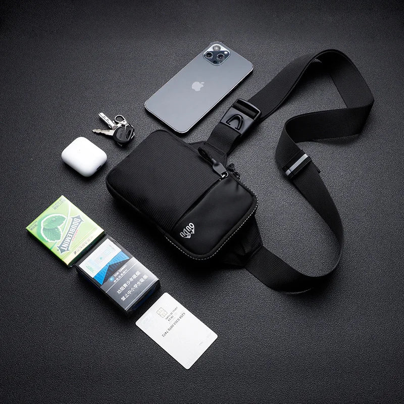 Travel Nylon Shoulder Chest Bag For Phone Pouch Small Waterproof