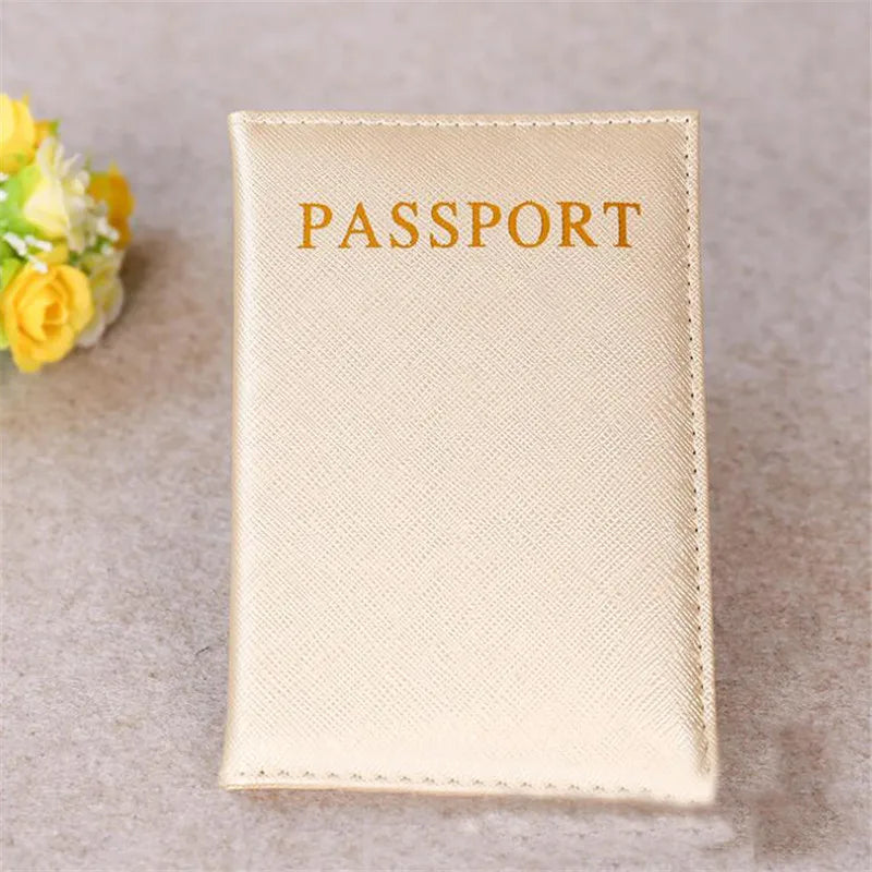 Pink Pu Leather Passport Cover Lovely Girl Case