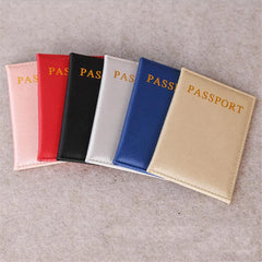 Pink Pu Leather Passport Cover Lovely Girl Case