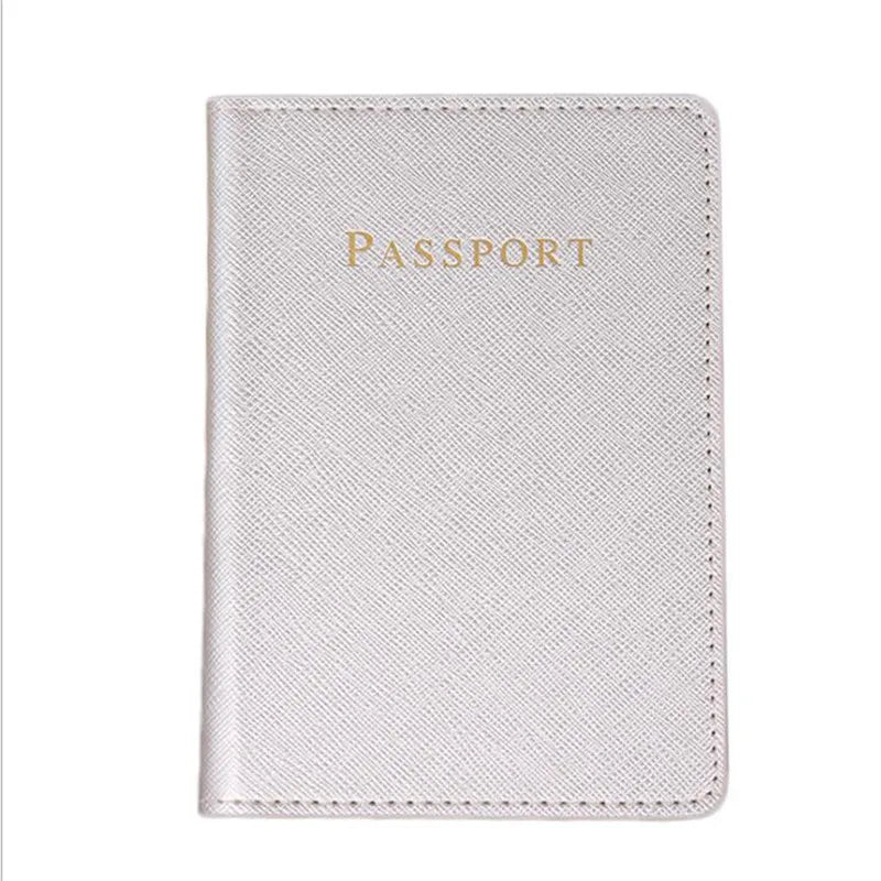 Pink Pu Leather Passport Cover Lovely Girl Case