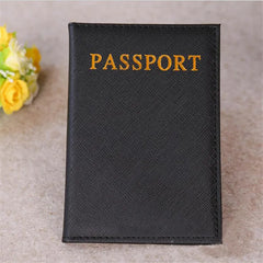 Pink Pu Leather Passport Cover Lovely Girl Case