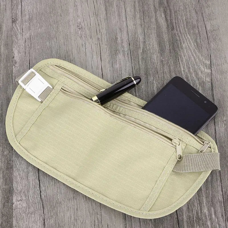 Travel Pouch Hidden Wallet Passport Money Belt Bag Secret Security