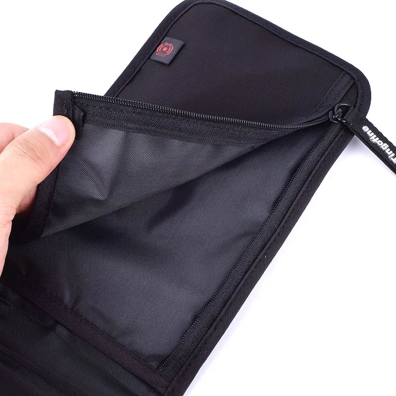 Travel Security Hidden Money Pouch Wallet RFID Blocking Slim Waterproof Neck Pas