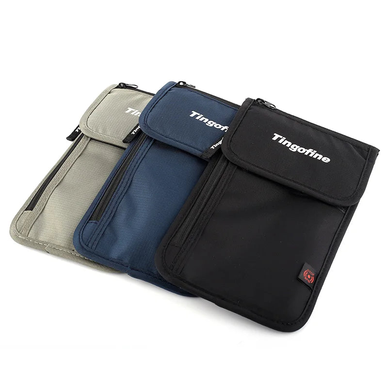 Travel Security Hidden Money Pouch Wallet RFID Blocking Slim Waterproof Neck Pas