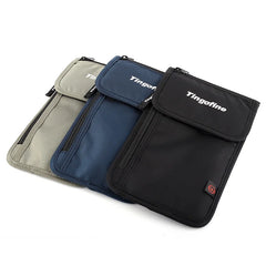 Travel Security Hidden Money Pouch Wallet RFID Blocking Slim Waterproof Neck Pas
