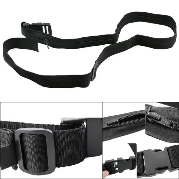 Travel Security Secret Waist Money Belt Hidden Safe Pouch Wallet Ticket