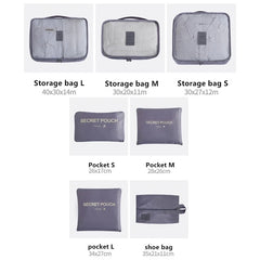 Waterproof Luggage Packing Travel Organizer Clothes Storage Bags