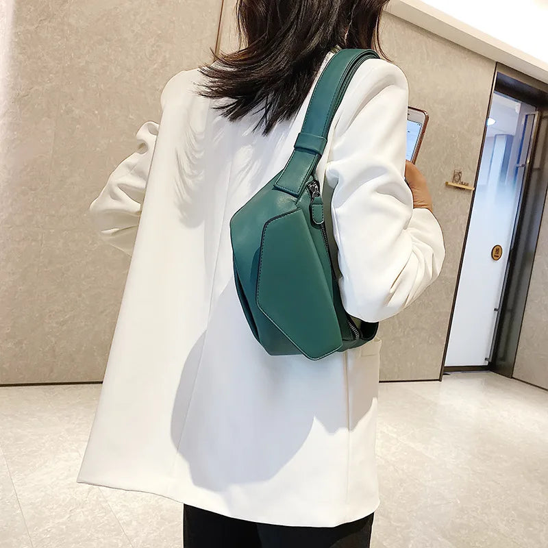 Small Chest Bag Women Fanny Pack Belt Purses Female Bolsos Solid Waist Bags