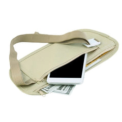 Travel Waist Packs Pouch For Passport Money Belt Bag Hidden Security Wallet